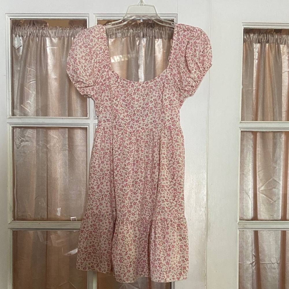 Altar'd State Pink Floral Dress